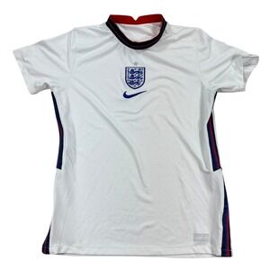 England Jersey Youth Large White Home Shirt Nike Dri Fit National Football Team